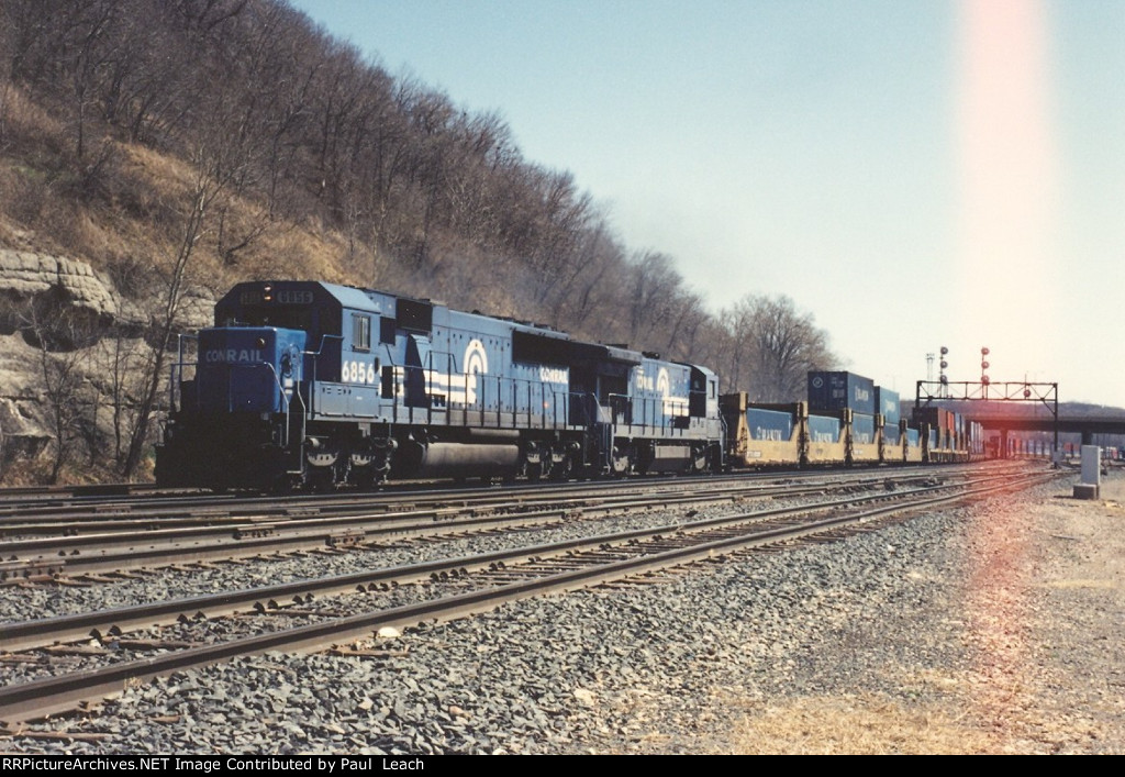 Run through power brings a stack train west